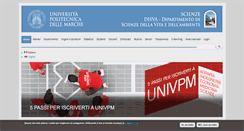 Desktop Screenshot of disva.univpm.it