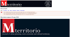 Desktop Screenshot of mterritorio.univpm.it