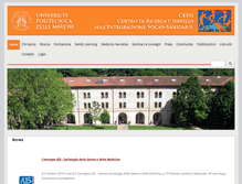 Tablet Screenshot of criss.univpm.it